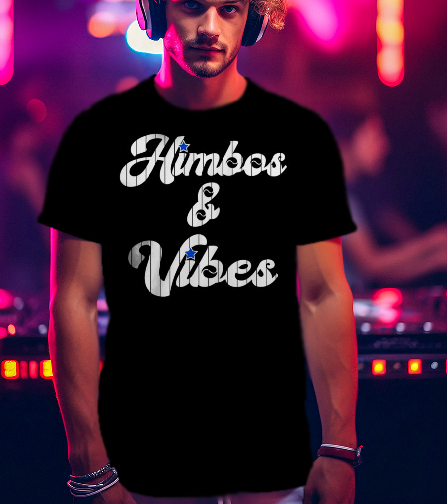 Himbos And Vibes Baseball Philadelphia Pinstripe Style With Stars T-Shirt