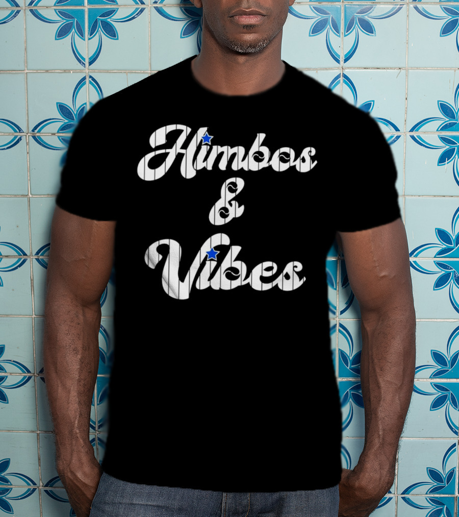 Himbos And Vibes Baseball Philadelphia Pinstripe Style With Stars T-Shirt