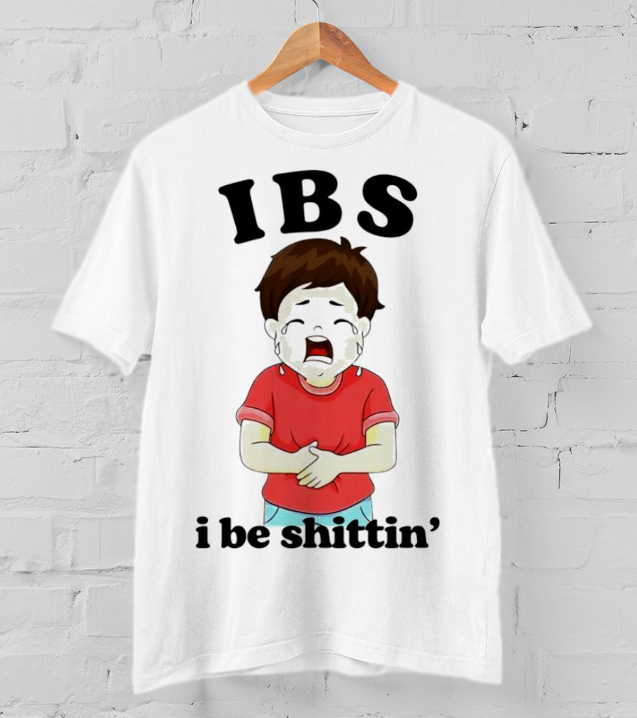 IBS I Be Shittin’ Kid Holding Stomach T-Shirt