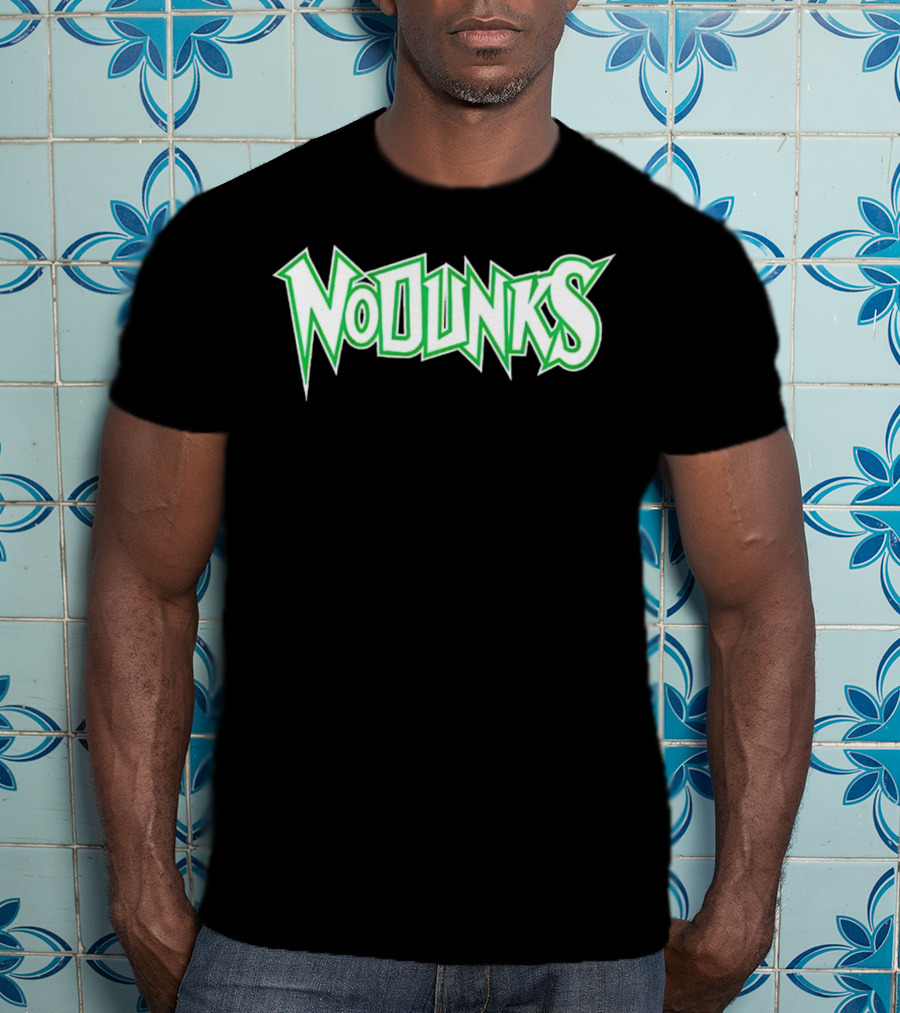 Minnesota Timberwolves No Dunks Bold Green Text T-Shirt