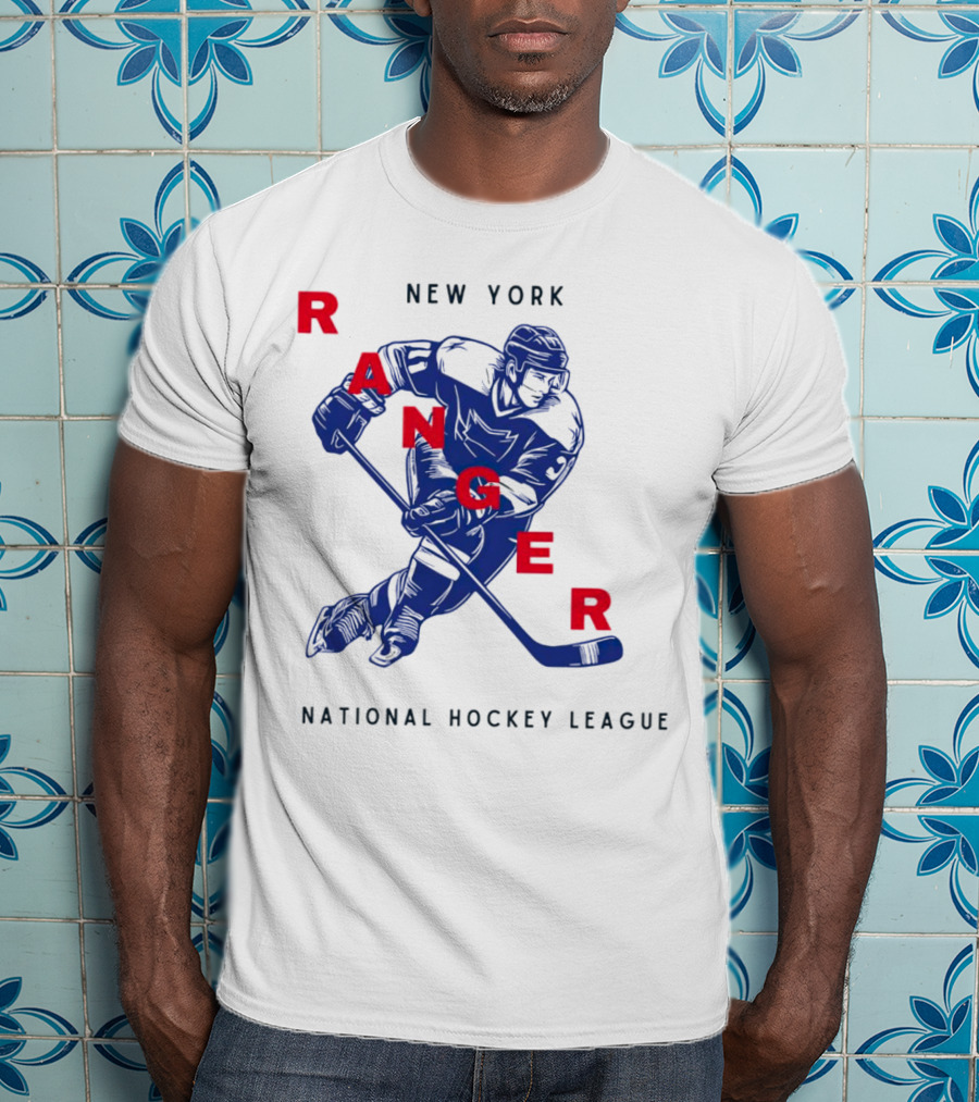 New York Ranger National Hockey League Vintage Player T-Shirt
