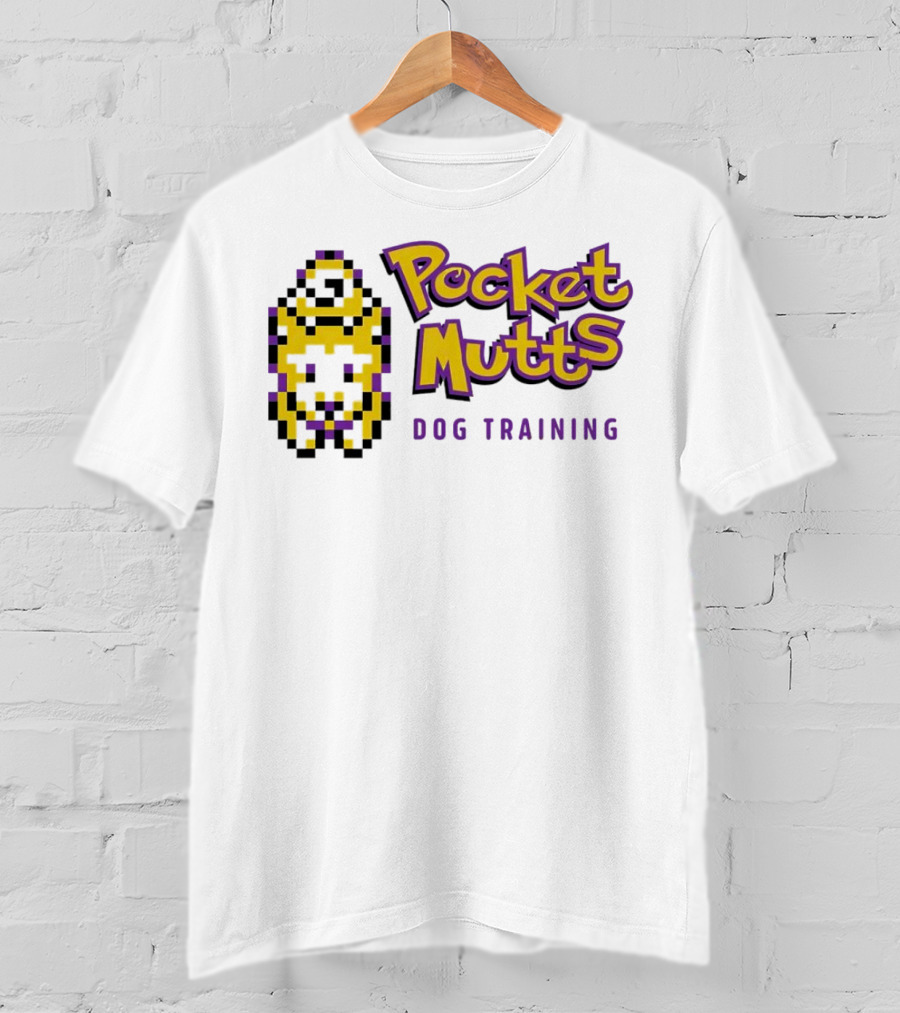 Pocket Mutts Dog Training Pixel T-Shirt
