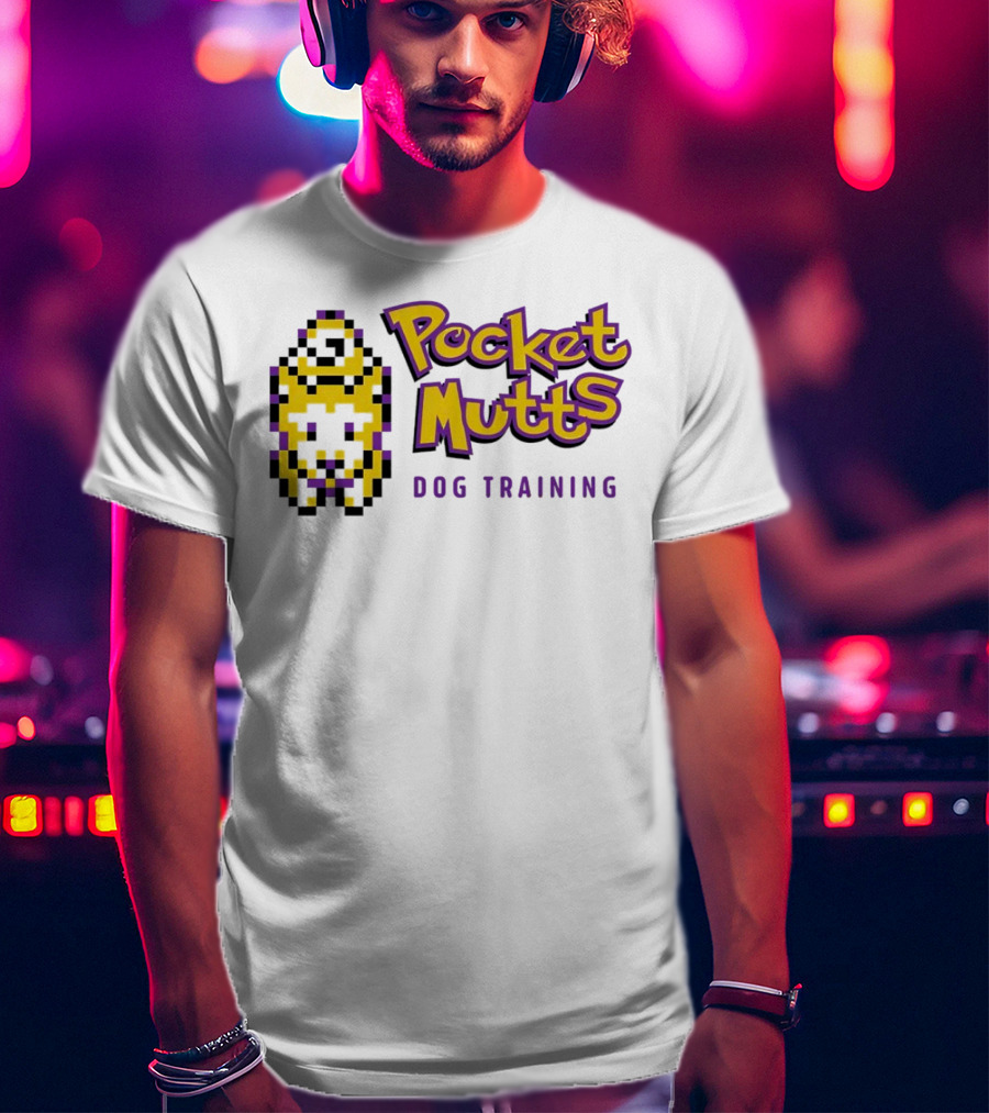 Pocket Mutts Dog Training Pixel T-Shirt