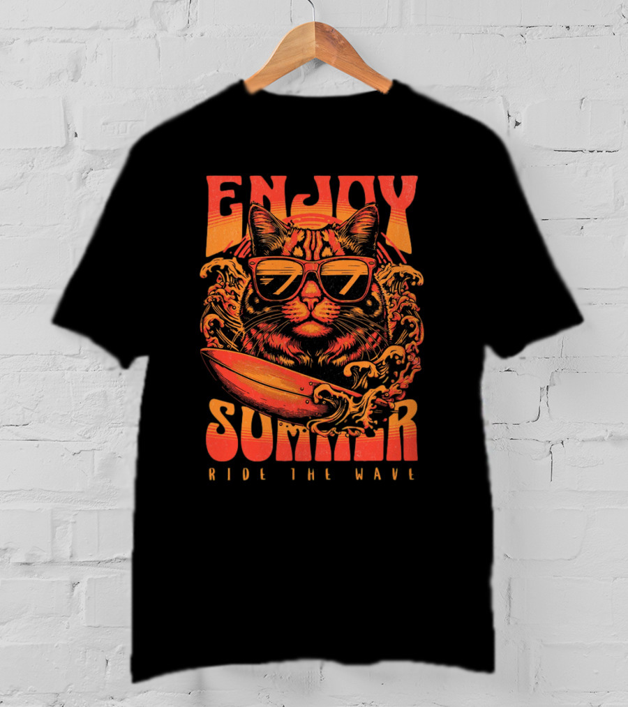 ENJOY SUMMER RIDE THE WAVE T-Shirt