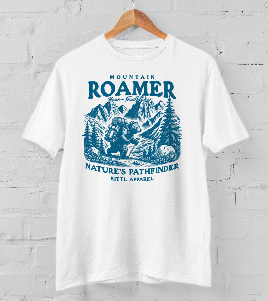 MOUNTAIN ROAMER BEAR TRAILBLAZER NATURE'S PATHFINDER KITTl T-Shirt