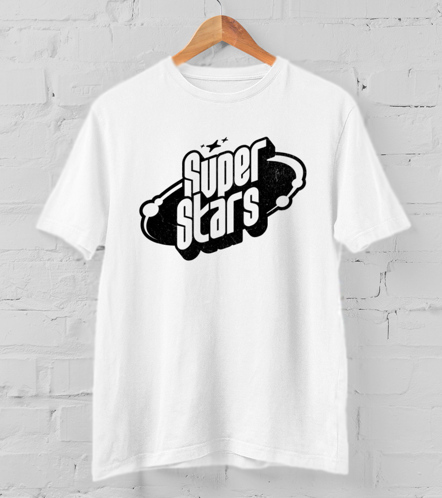Super Stars Retro Galaxy Theme With Space Elements T-Shirt