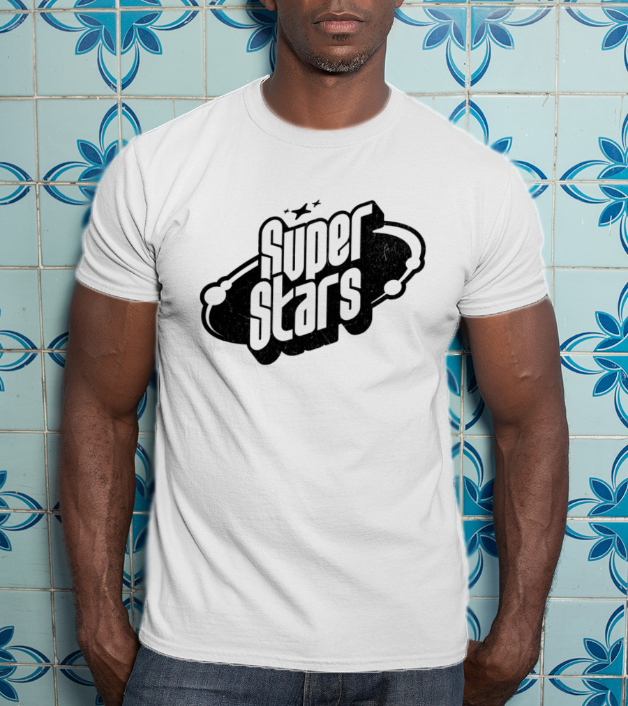 Super Stars Retro Galaxy Theme With Space Elements T-Shirt