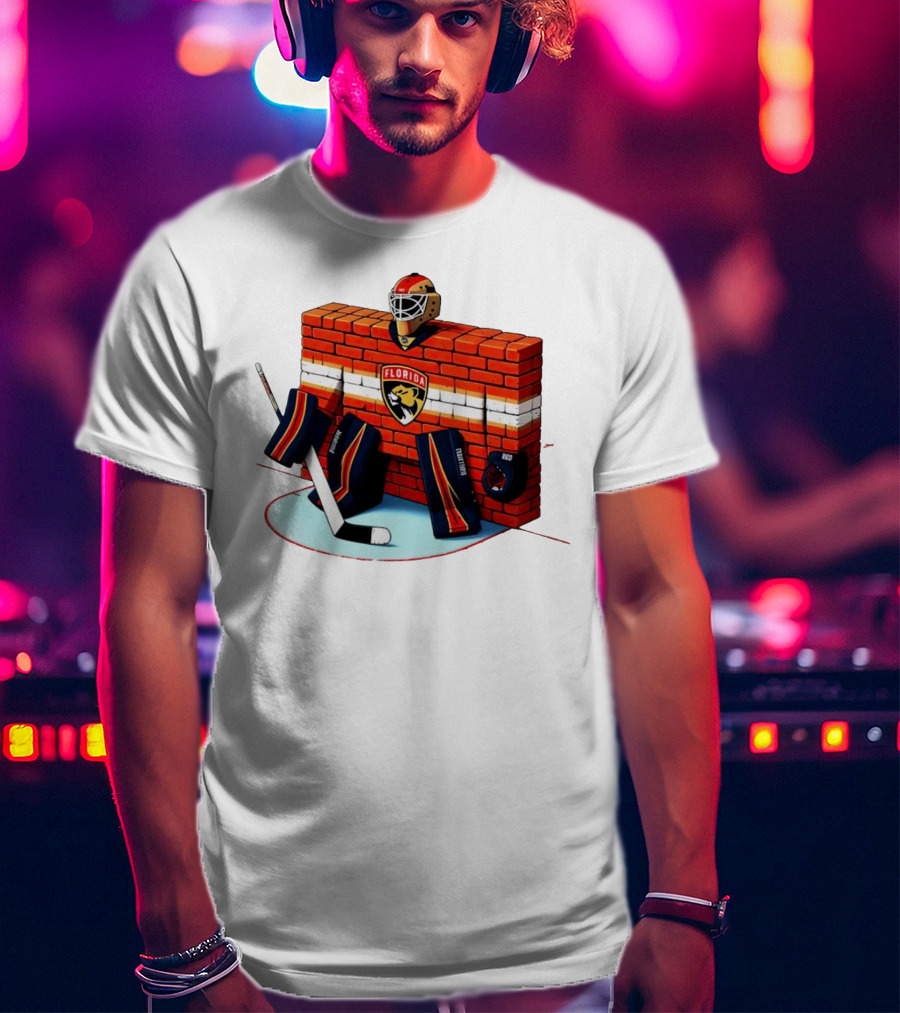 Florida Panthers Brick Wall Goalie Bod T-Shirt