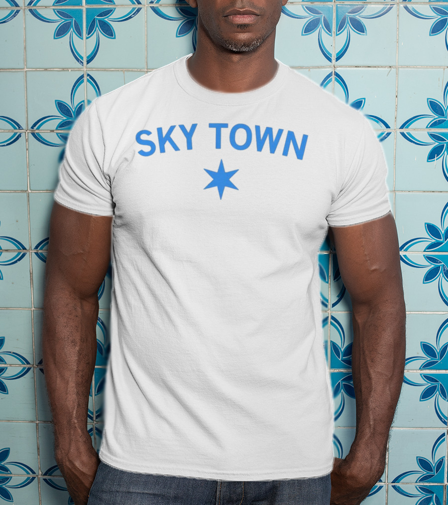 SKY TOWN Blue Star T-Shirt