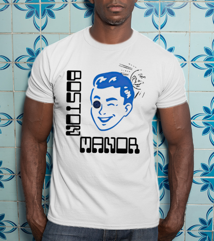 Boston Manor Sundiver Spiral Eye Winking Face T-Shirt