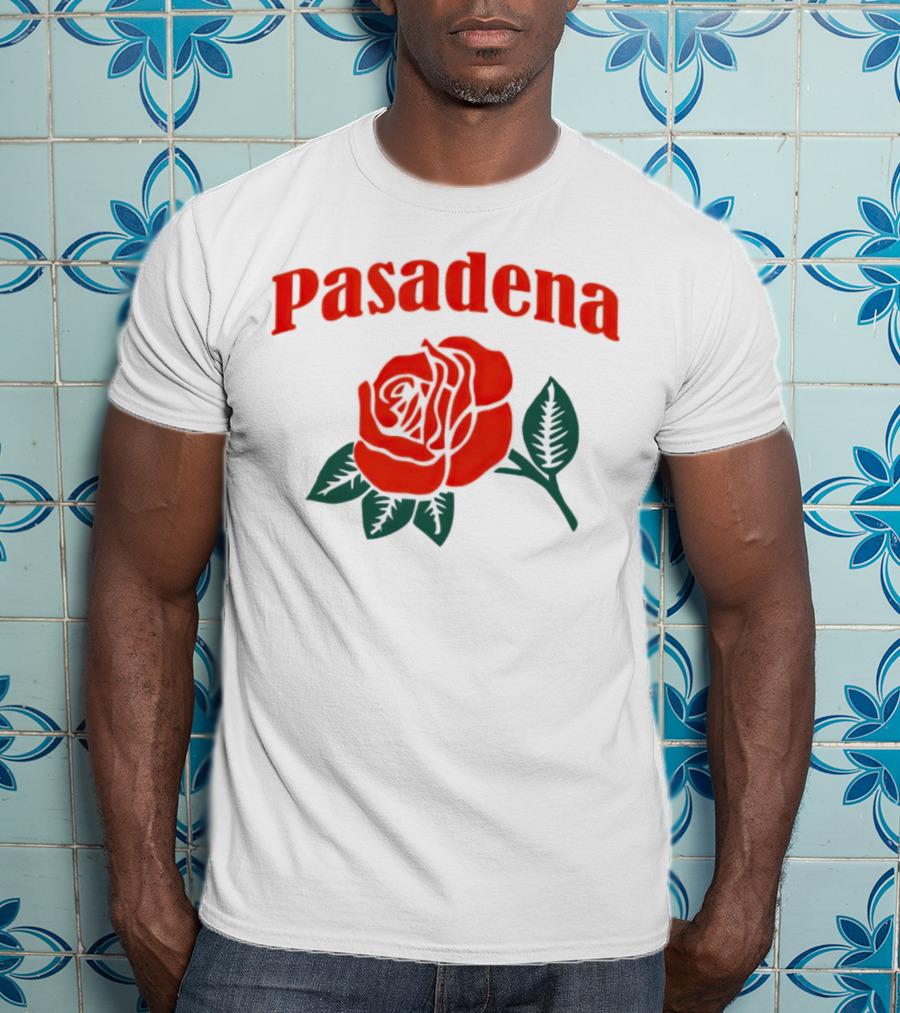 Pasadena Vintage Red Rose T-Shirt
