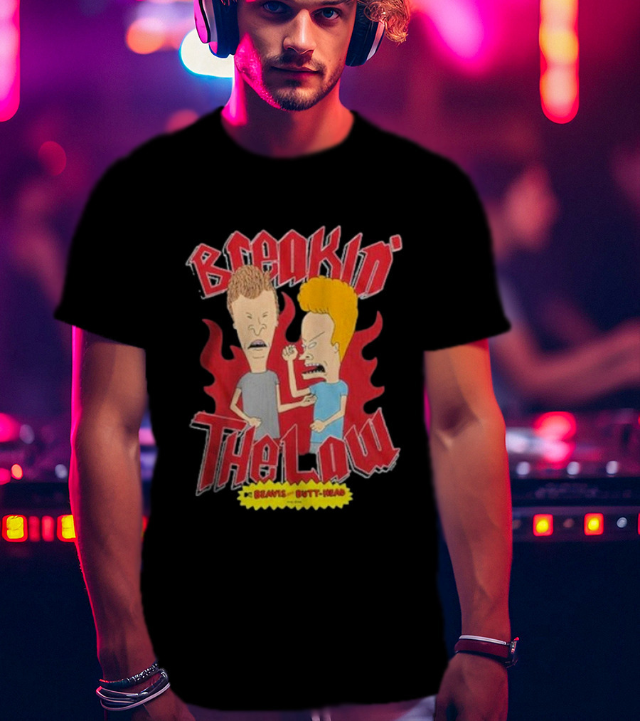 Beavis And Butt-Head Breakin The Law T-Shirt