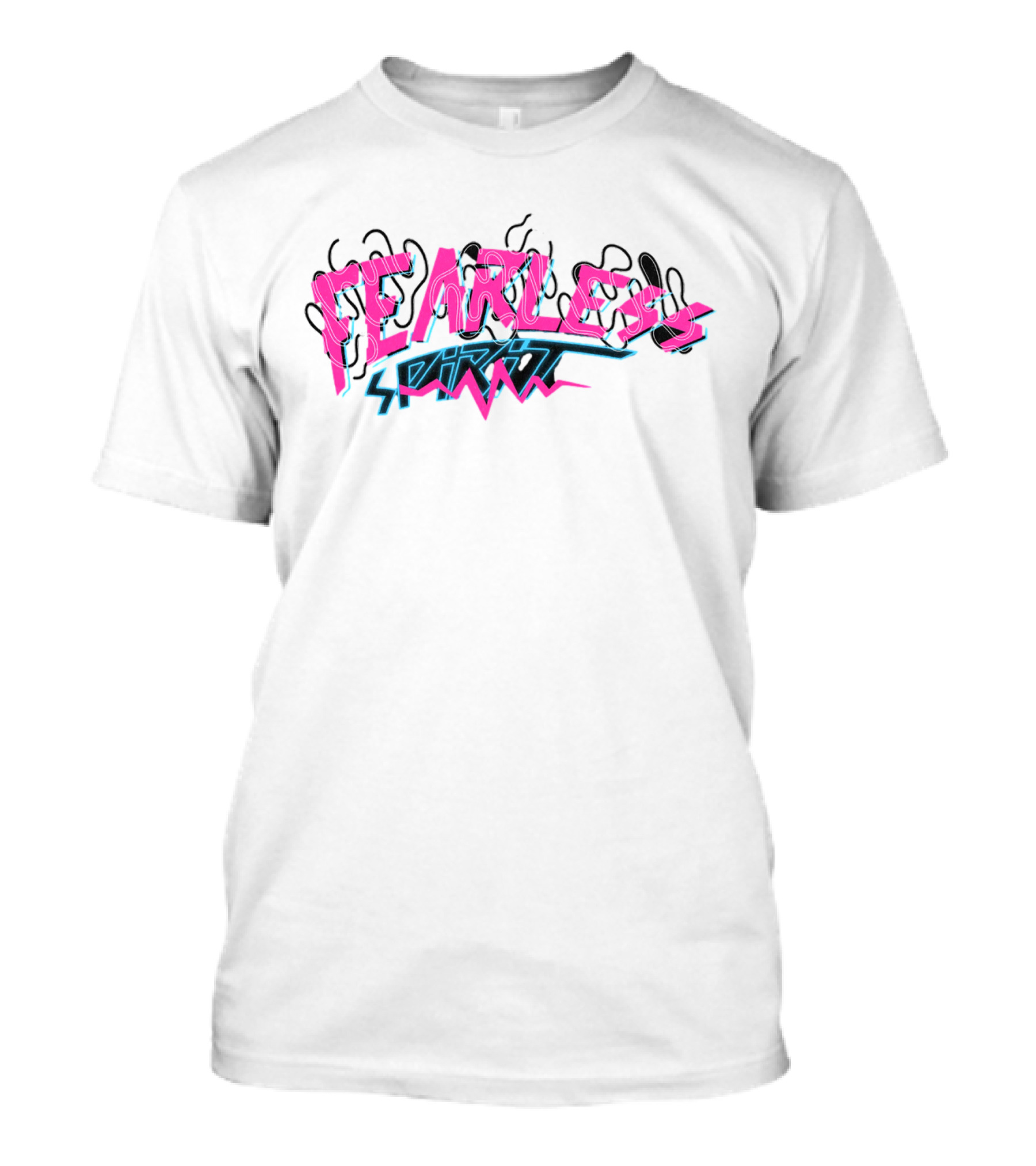 Fearless Spirit Retro Neon T-Shirt