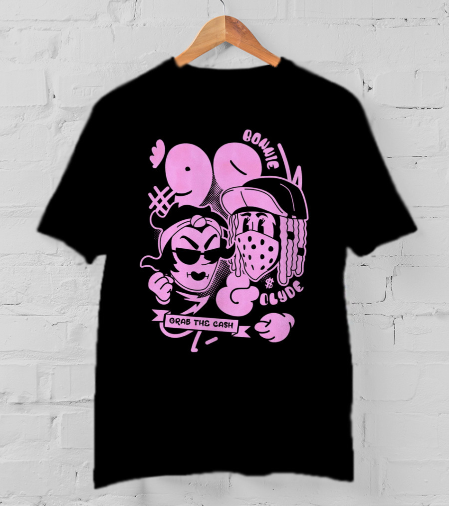 90 Bonnie And Clyde Grab The Cash T-Shirt