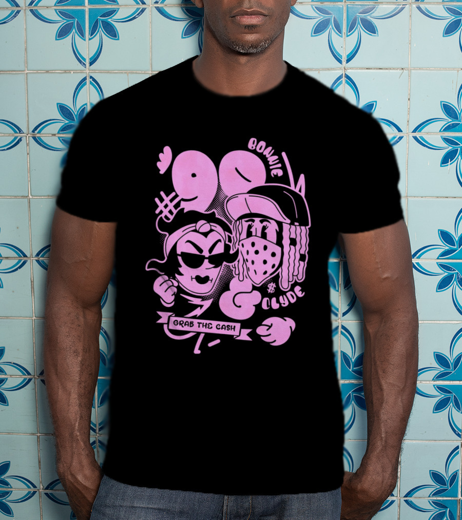 90 Bonnie And Clyde Grab The Cash T-Shirt