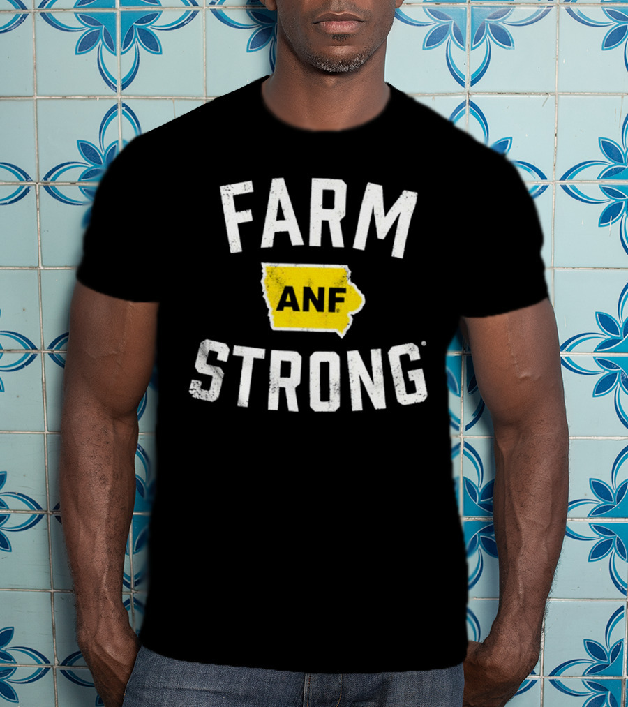 Iowa Hawkeyes Farm Strong ANF America Needs Farmers T-Shirt