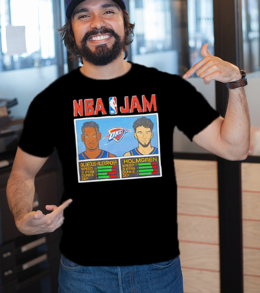 NBA Jam Shai Gilgeous-Alexander Chet Holmgren OKC Thunder T-Shirt