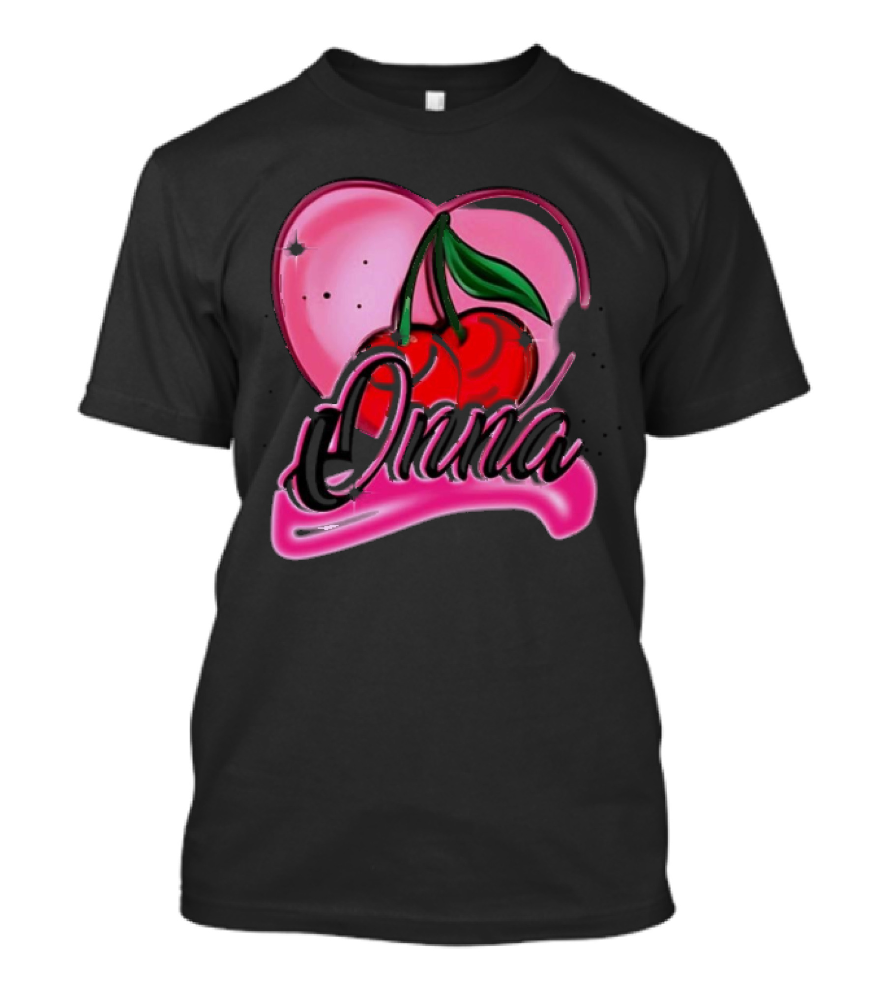 Onna Cherry Heart Pink T-Shirt
