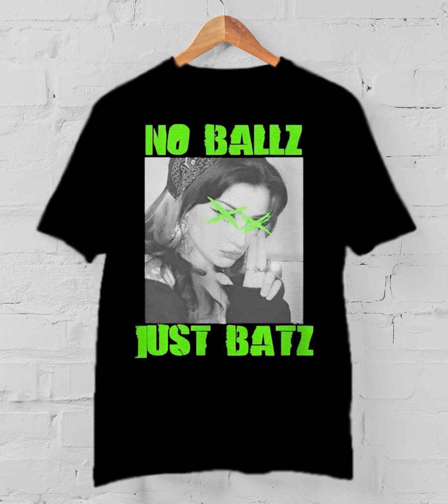 No Ballz Just Batz Bandana Girl Green X Eyes T-Shirt