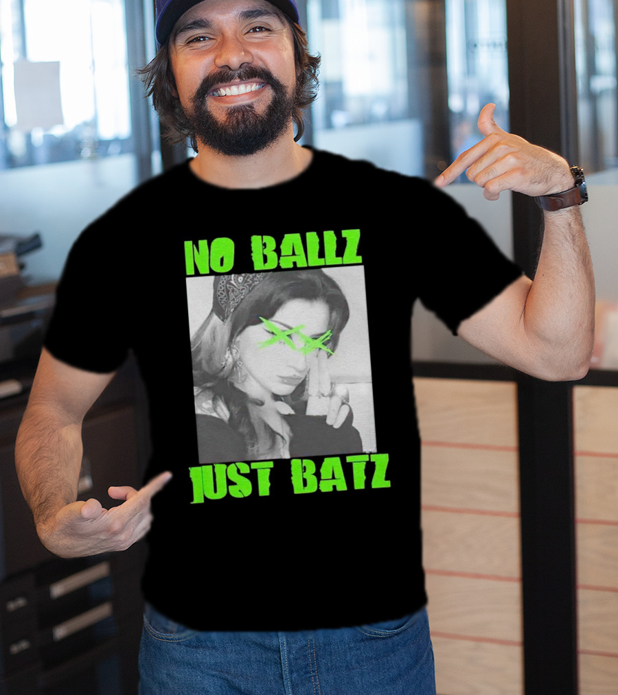 No Ballz Just Batz Bandana Girl Green X Eyes T-Shirt