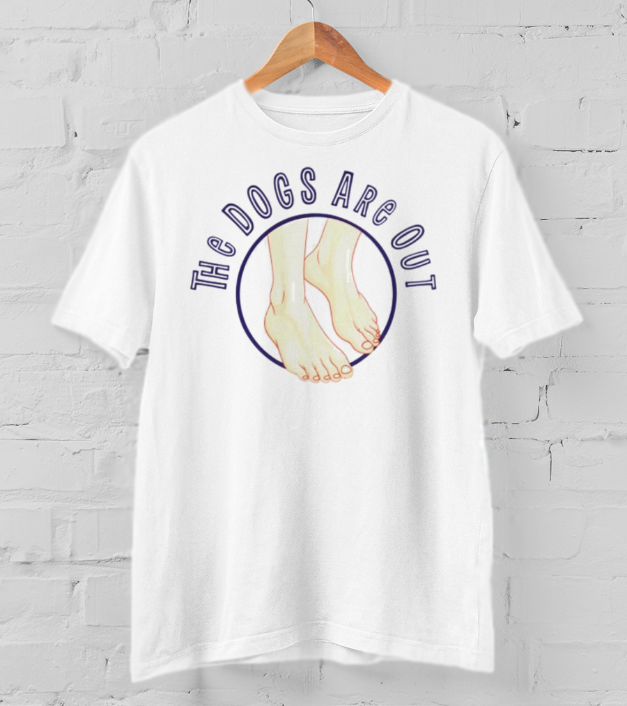 James B Jones The Dogs Are Out Feet T-Shirt