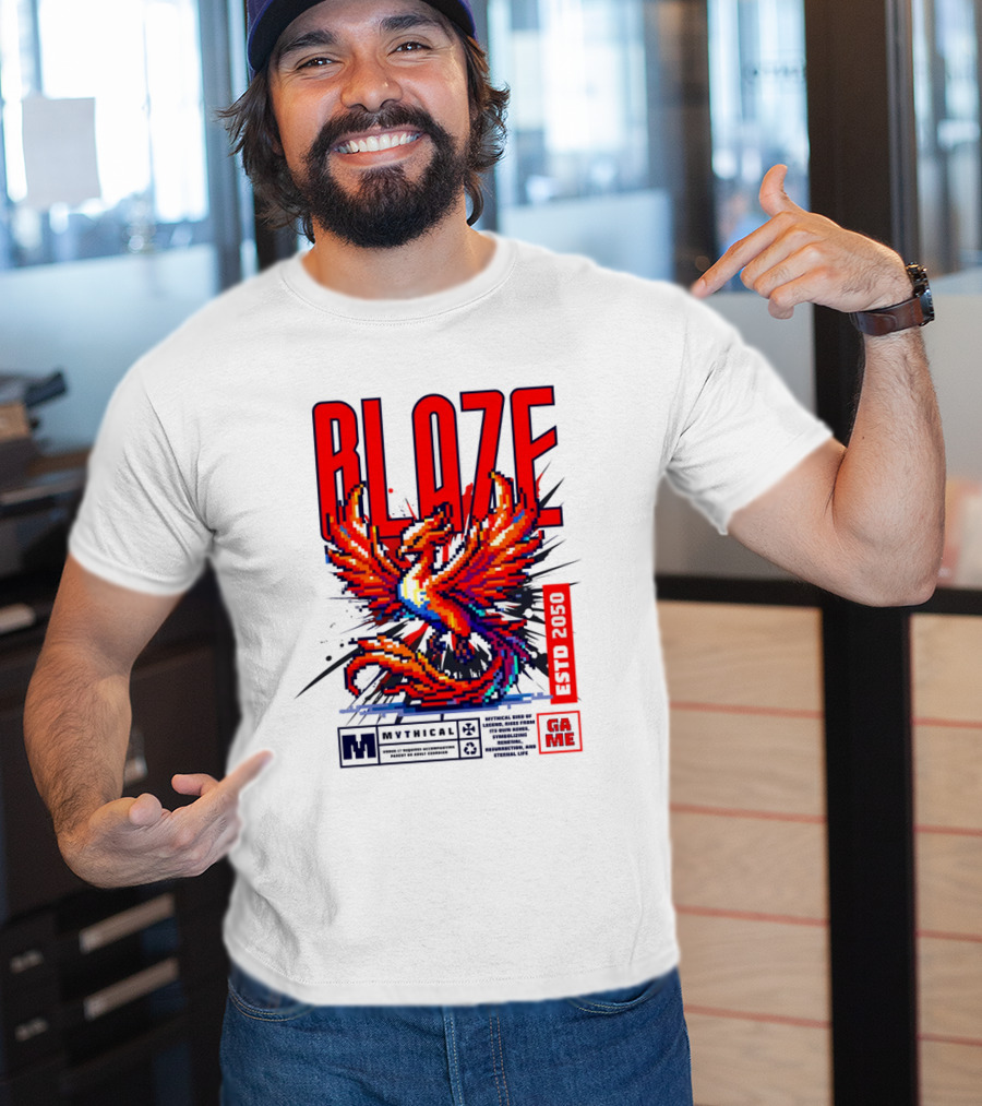 BLAZE Phoenix ESTD 2050 MYTHICAL GAME T-Shirt