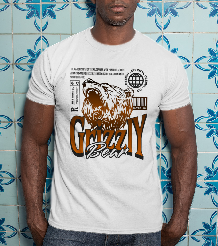Grizzly The Majestic Titan Of The Wilderness Untamed Spirit T-Shirt