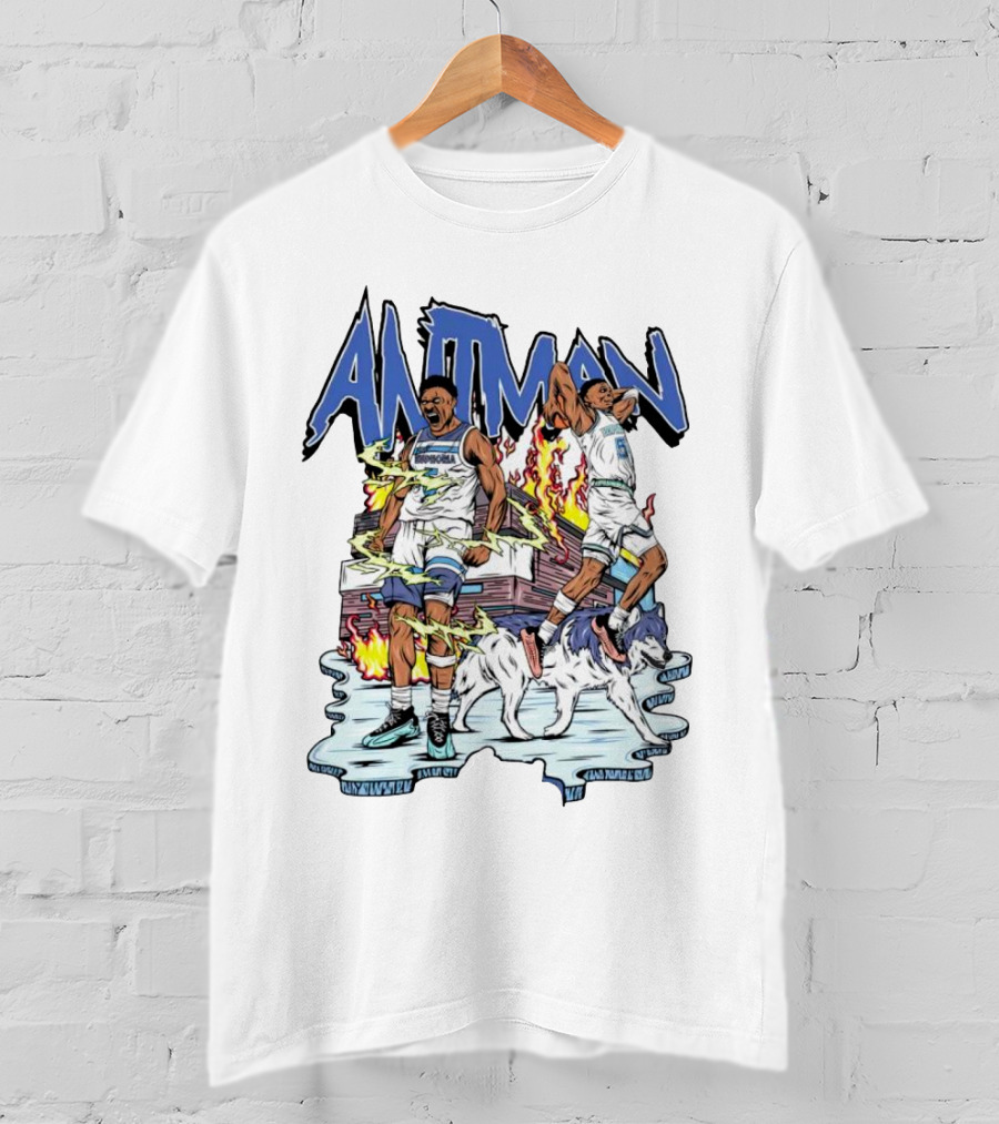 ANTMAN Basketball Wolves Dynamic Duo On The Court T-Shirt