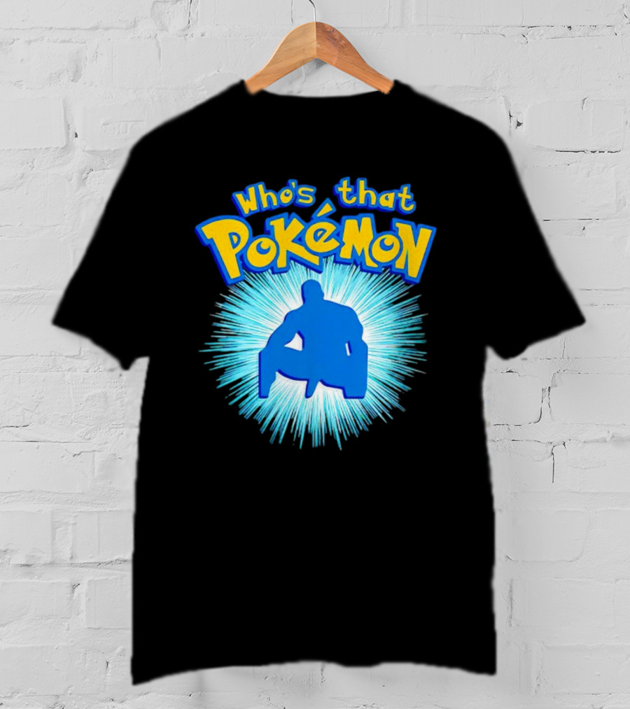 Who's That Pokémon Barry Wood Silhouette Burst T-Shirt
