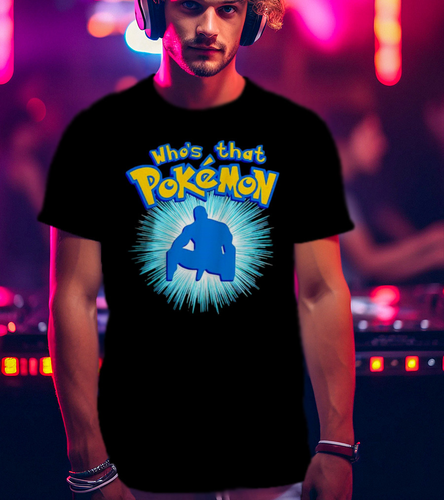 Who's That Pokémon Barry Wood Silhouette Burst T-Shirt