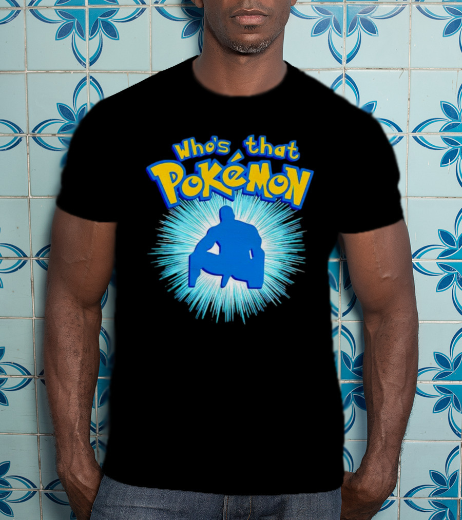 Who's That Pokémon Barry Wood Silhouette Burst T-Shirt