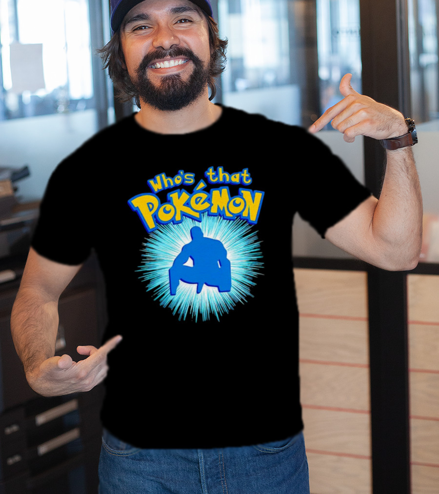 Who's That Pokémon Barry Wood Silhouette Burst T-Shirt