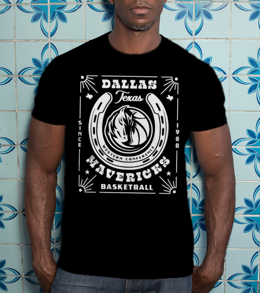Dallas Texas Mavericks Western Conference Basketball Since 1980 T-Shirt