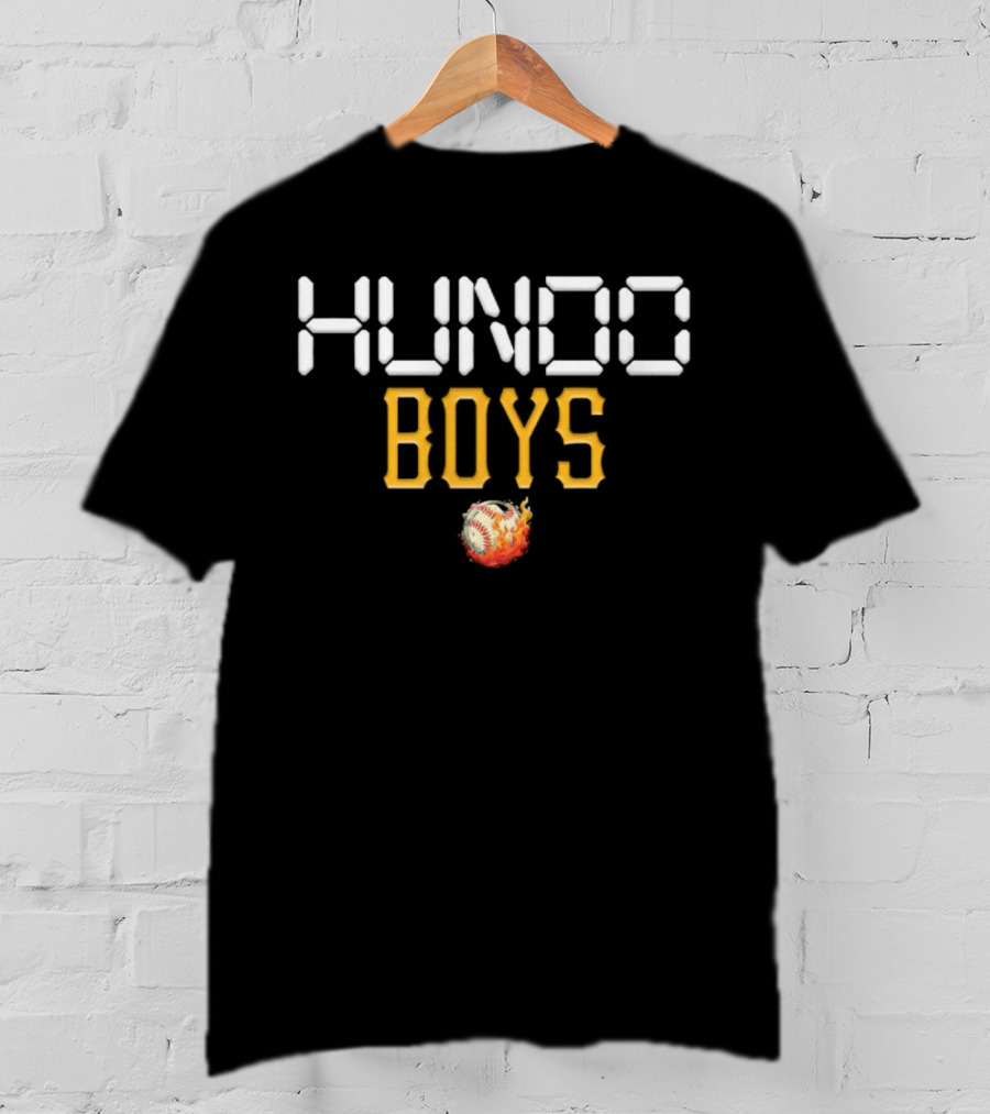 Hundo Boys Baseball Flame T-Shirt