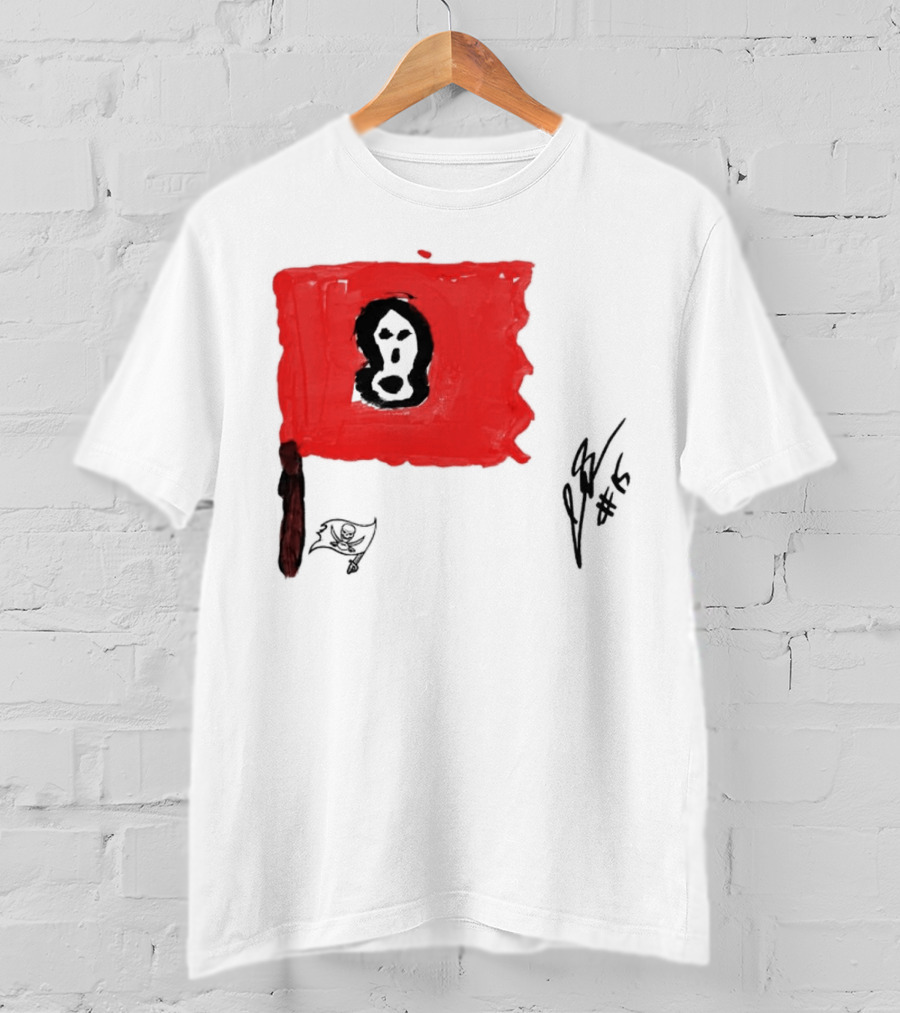 Rookies Paint Tampa Bay Buccaneers Flag Artwork #15 T-Shirt