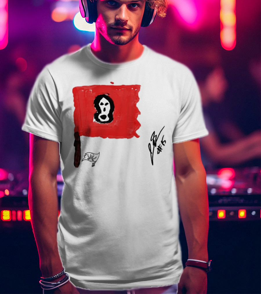 Rookies Paint Tampa Bay Buccaneers Flag Artwork #15 T-Shirt