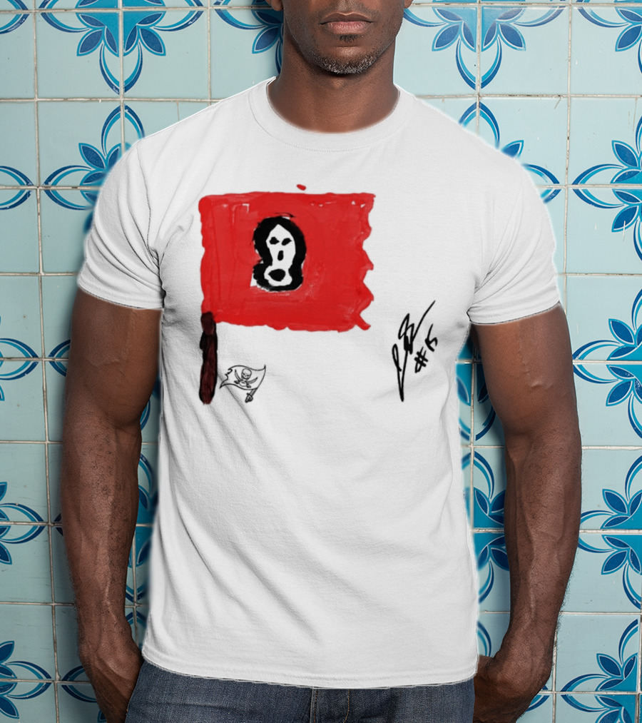 Rookies Paint Tampa Bay Buccaneers Flag Artwork #15 T-Shirt