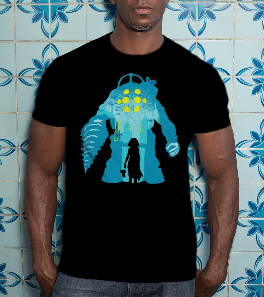 Big Daddy And Little Sister BioShock Underwater Adventure T-Shirt