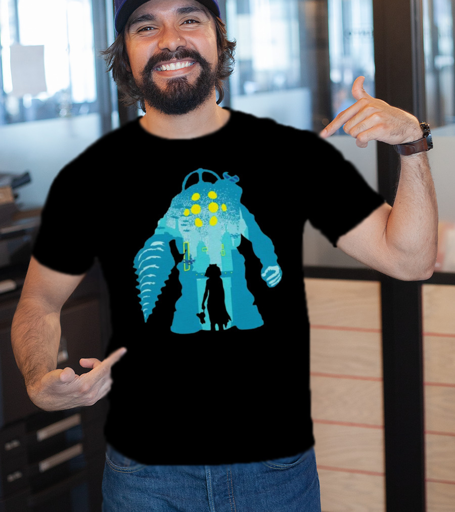 Big Daddy And Little Sister BioShock Underwater Adventure T-Shirt