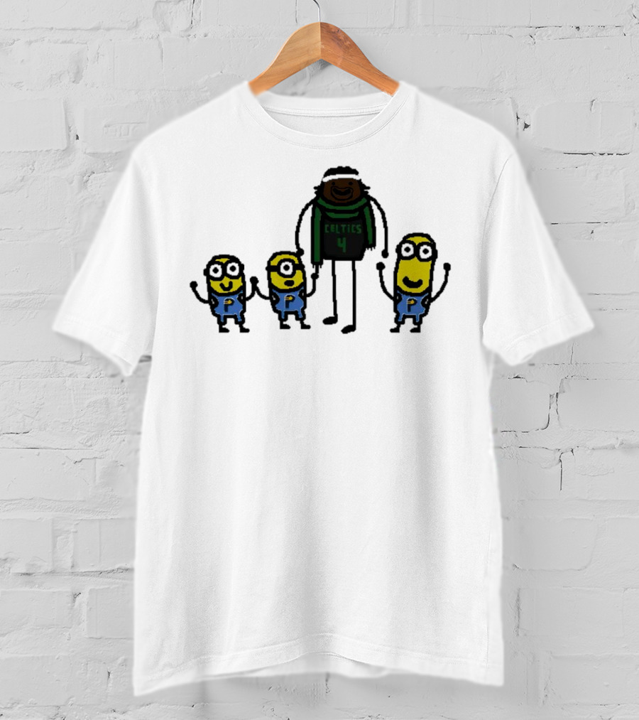 Boston Celtics Jrue Holiday Gru Holiday Minions T-Shirt