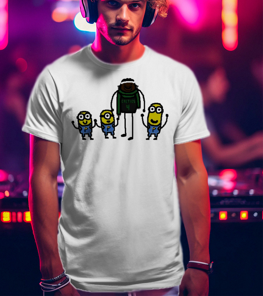 Boston Celtics Jrue Holiday Gru Holiday Minions T-Shirt
