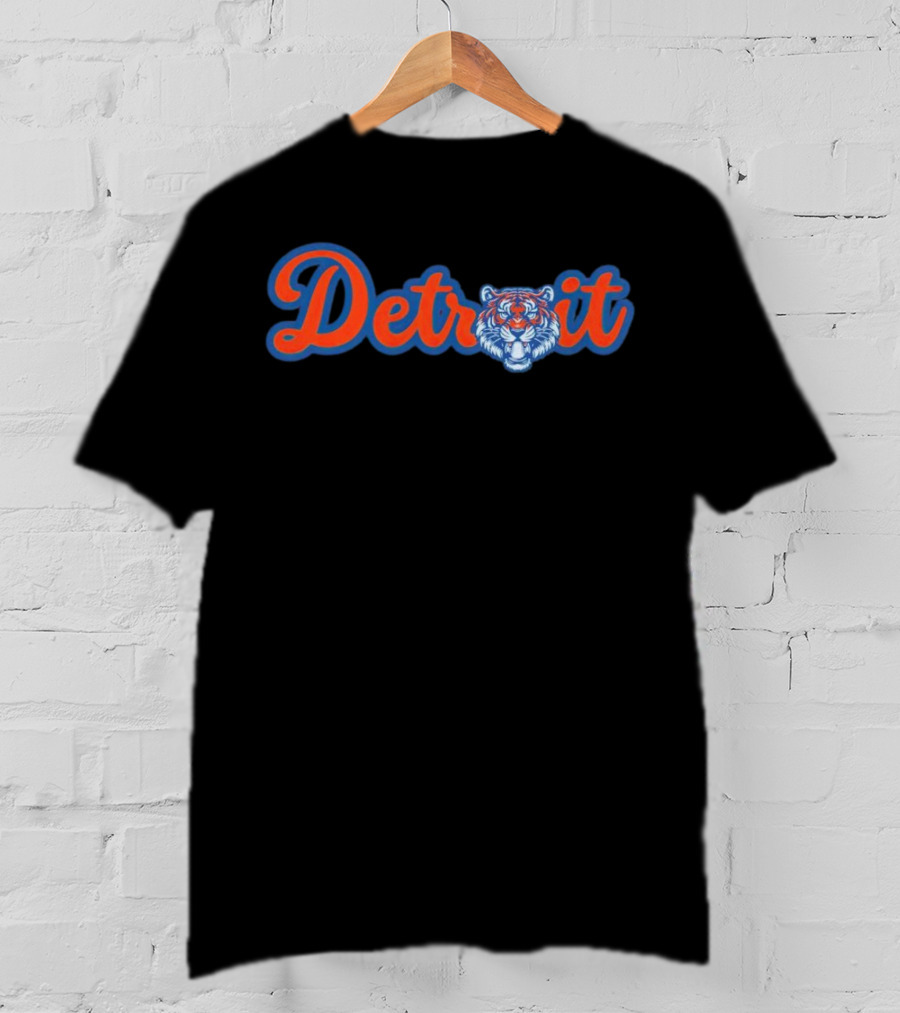 Detroit Tigers MLB Team Vintage Tiger Face T-Shirt