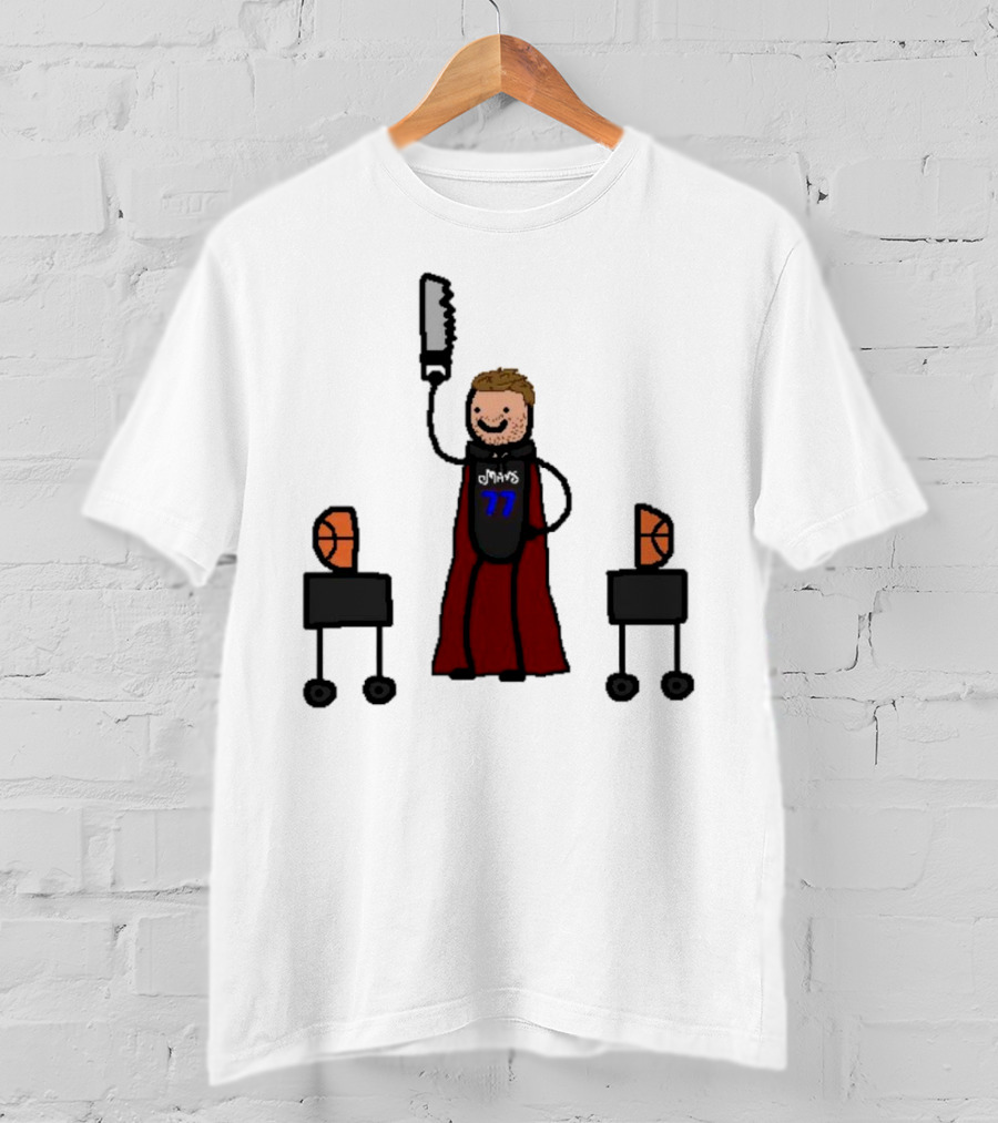 Luka Doncic Dallas Mavericks Luka Magic Basketball Hero With Cape And Saw T-Shirt