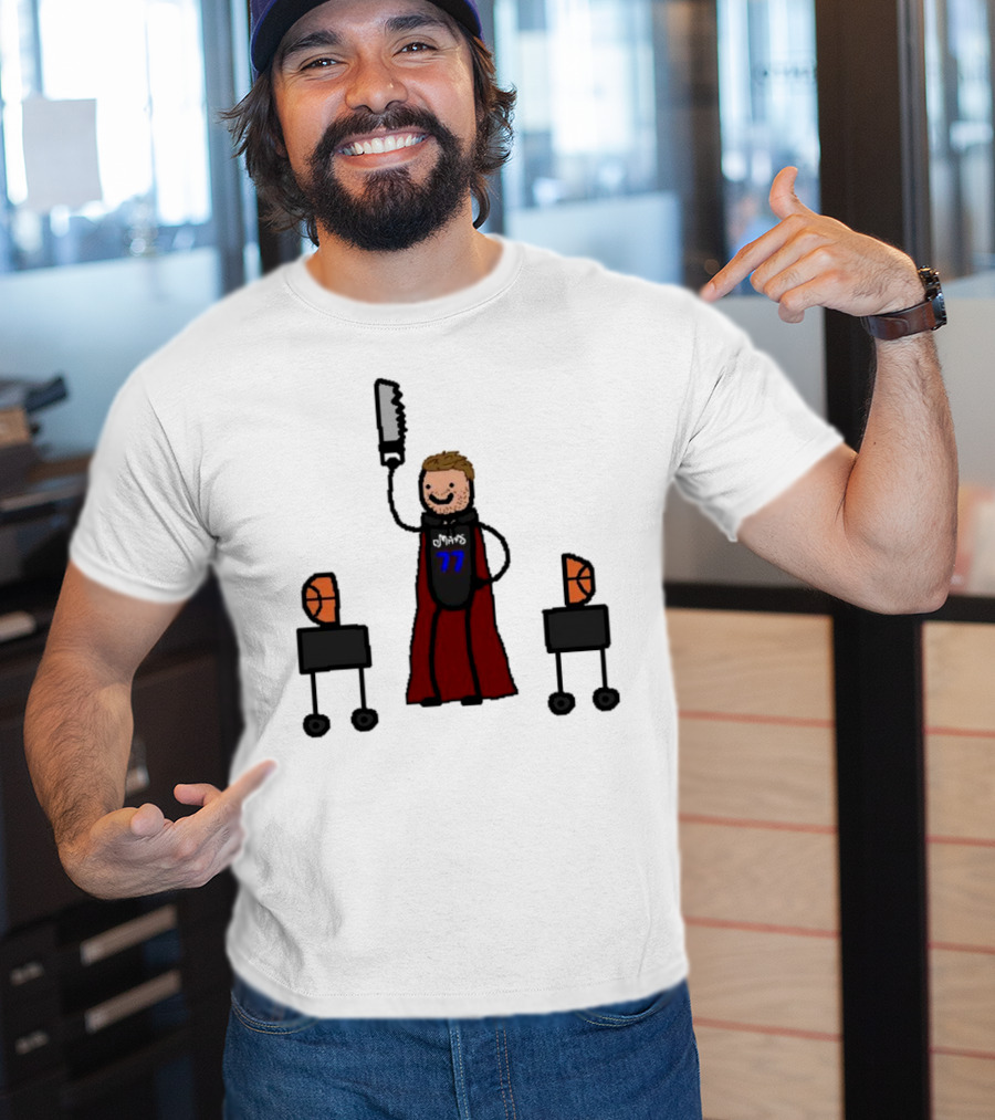 Luka Doncic Dallas Mavericks Luka Magic Basketball Hero With Cape And Saw T-Shirt