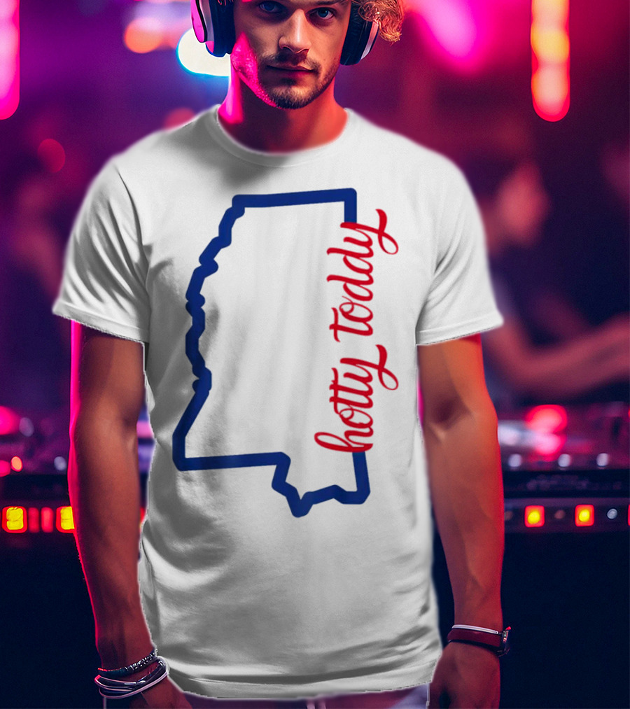 Mississippi Map Hotty Toddy T-Shirt