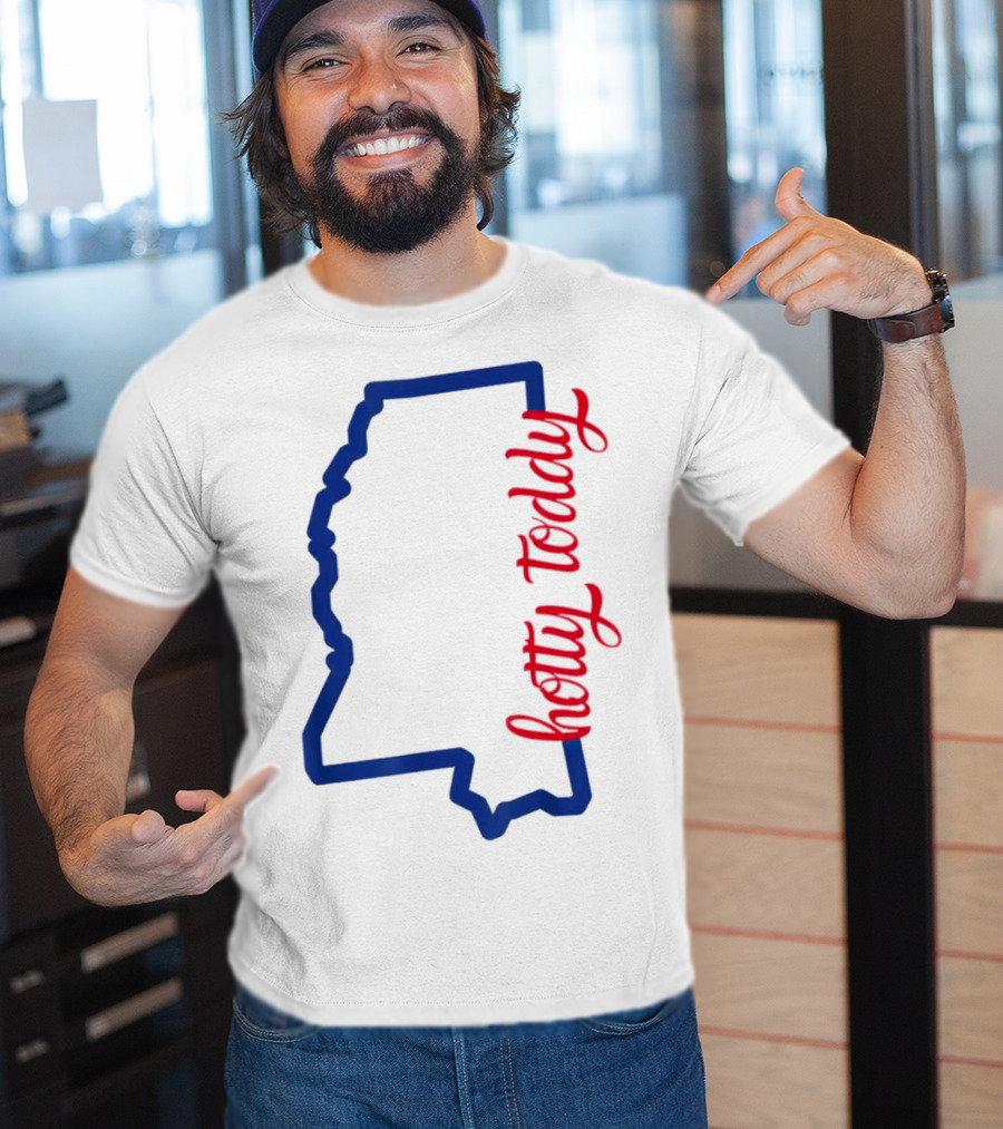 Mississippi Map Hotty Toddy T-Shirt