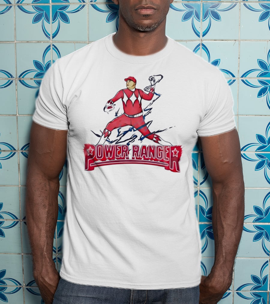 Power Ranger Ranger Suarez Baseball Pitcher Mashup T-Shirt