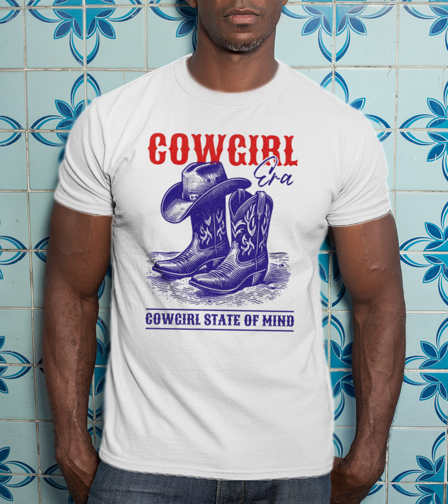 Cowgirl Era Cowgirl State Of Mind Vintage T-Shirt