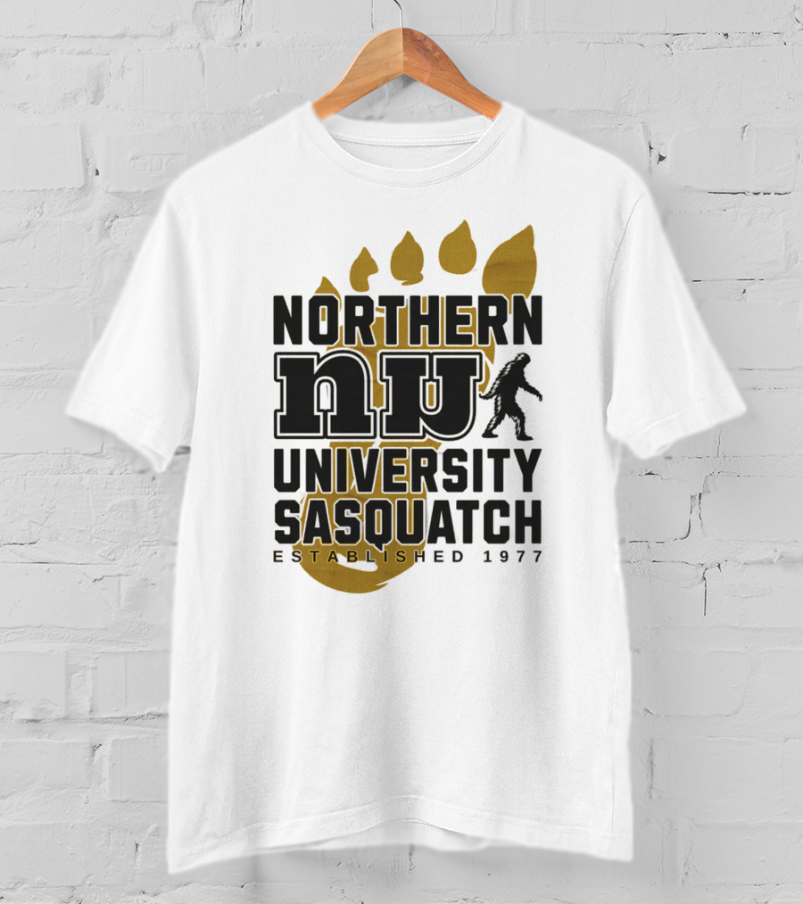 Northern University Sasquatch NU Established 1977 T-Shirt
