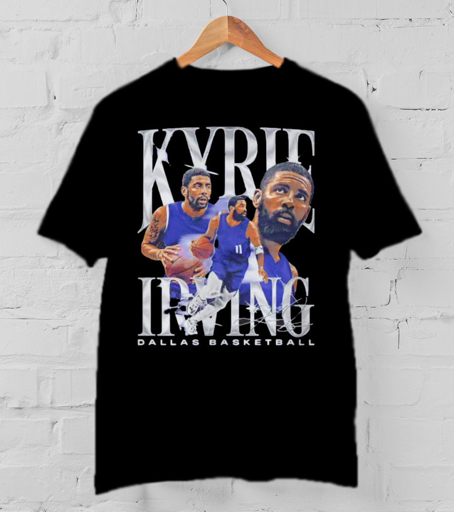 Kyrie Irving Dallas Basketball Vintage Retro Athlete Action T-Shirt